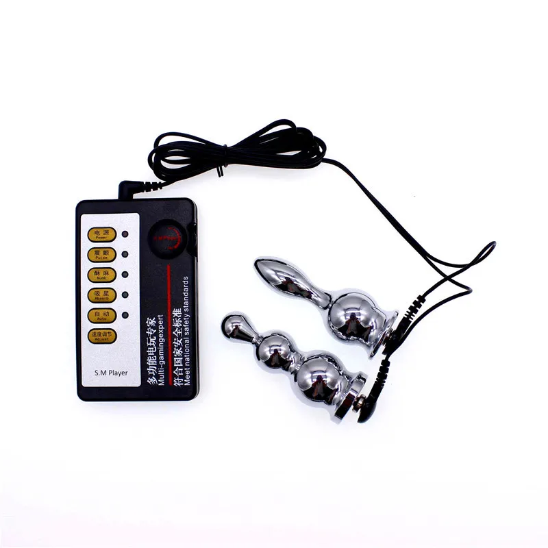 Electro Sex Prostate Massage Sex Toys For Men Electro Shock Butt Plug For Woman Vaginal Stimulation Massage Anal Plug