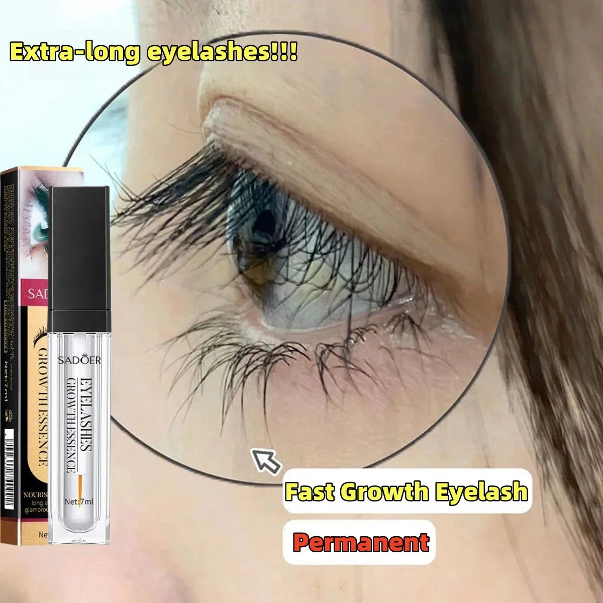 7 Days Fast Eyelash Growth Serum Eyelash Eyebrow Growth Strong Makeup Extension Treatment Eyelash Growth Thicken Care Products