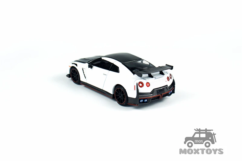 MINI GT 1:64 2024 Papel pérola branco brilhante/caixa blister modelo de carro fundido