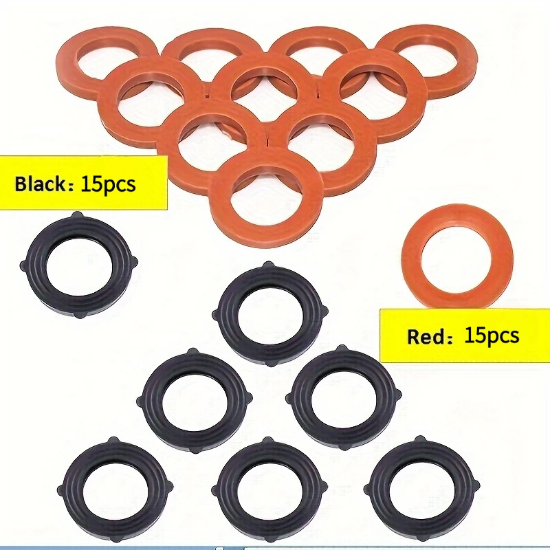 30Pcs Sealing Washers for 3/4 Inch Garden Hoses Wear‑Resistant Leak‑Proof Gaskets Replacement for Hose Faucet Nozzle