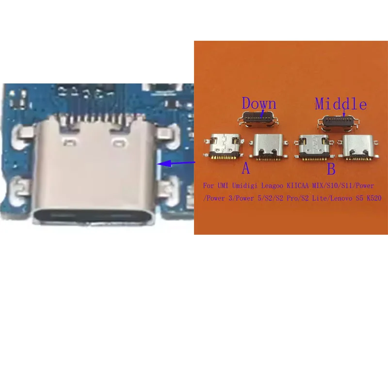 5-100-шт-зарядных-устройств-type-c-разъемы-usb-для-lenovo-s5-k520-leagoo-s10-s11-power-3-5-kiicaa-mix-umidigi-s2-pro