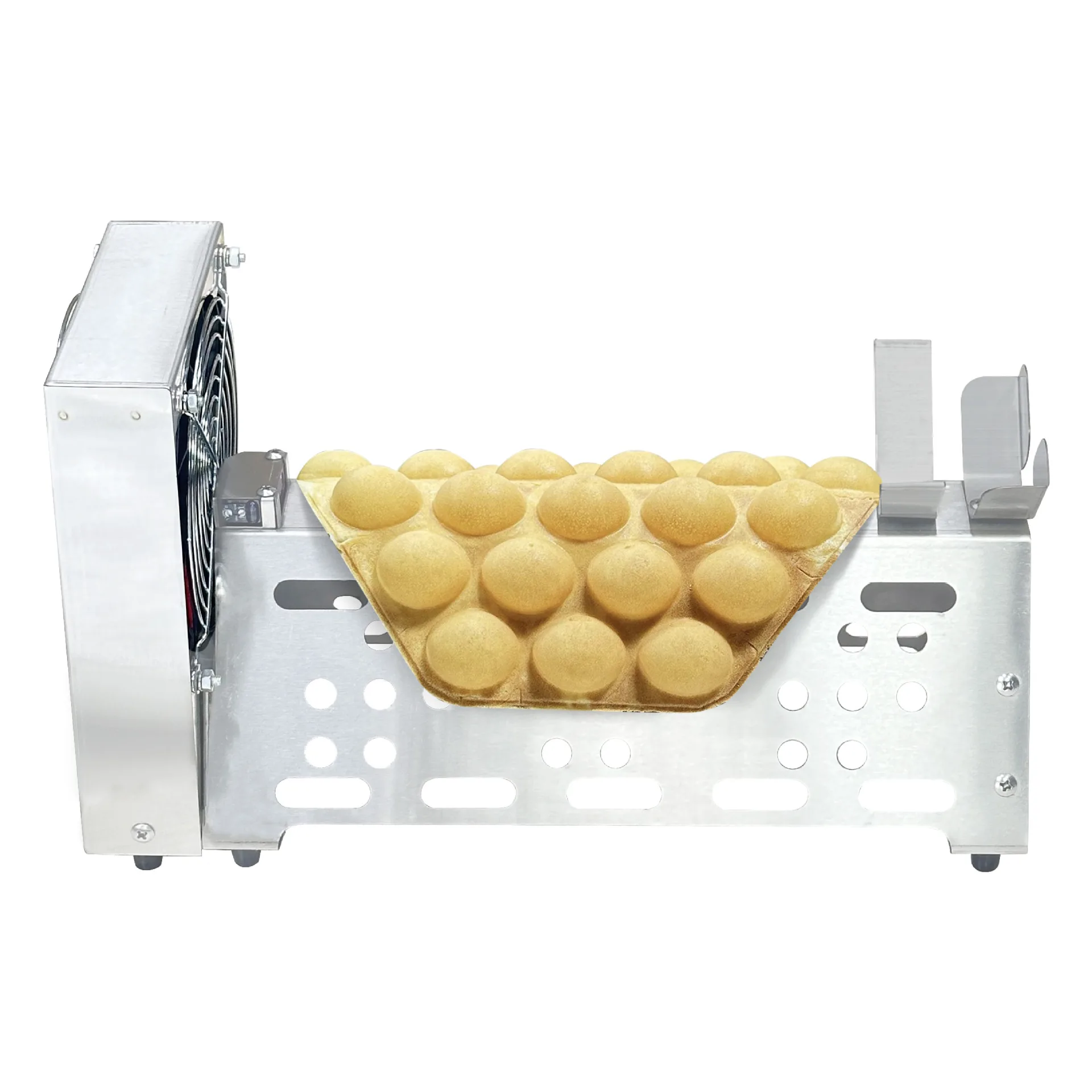 Fully Automatic Egg Waffle Blower with Infrared Sensor for Cooling Shaping Heat Dissipation Commercial Bubble Waffle Cooling