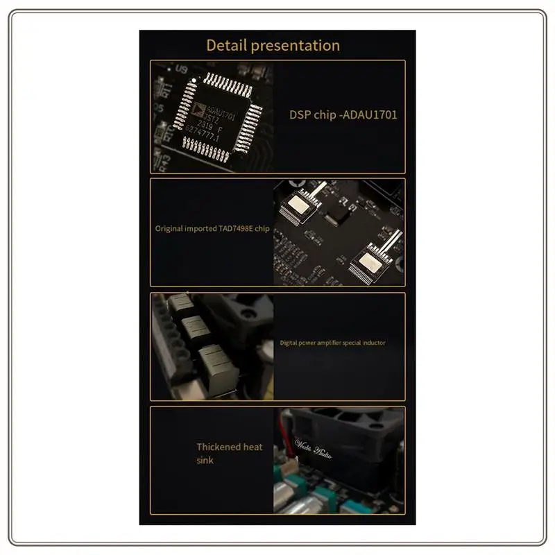 موثوقة-ZK-DAS A1 بلوتوث مكبر للصوت لوحة تركيبية 2X160w + 220W TDA7498E + ADAU1701 مع وحدة الراحة متعددة الوظائف DSP ، B Ea