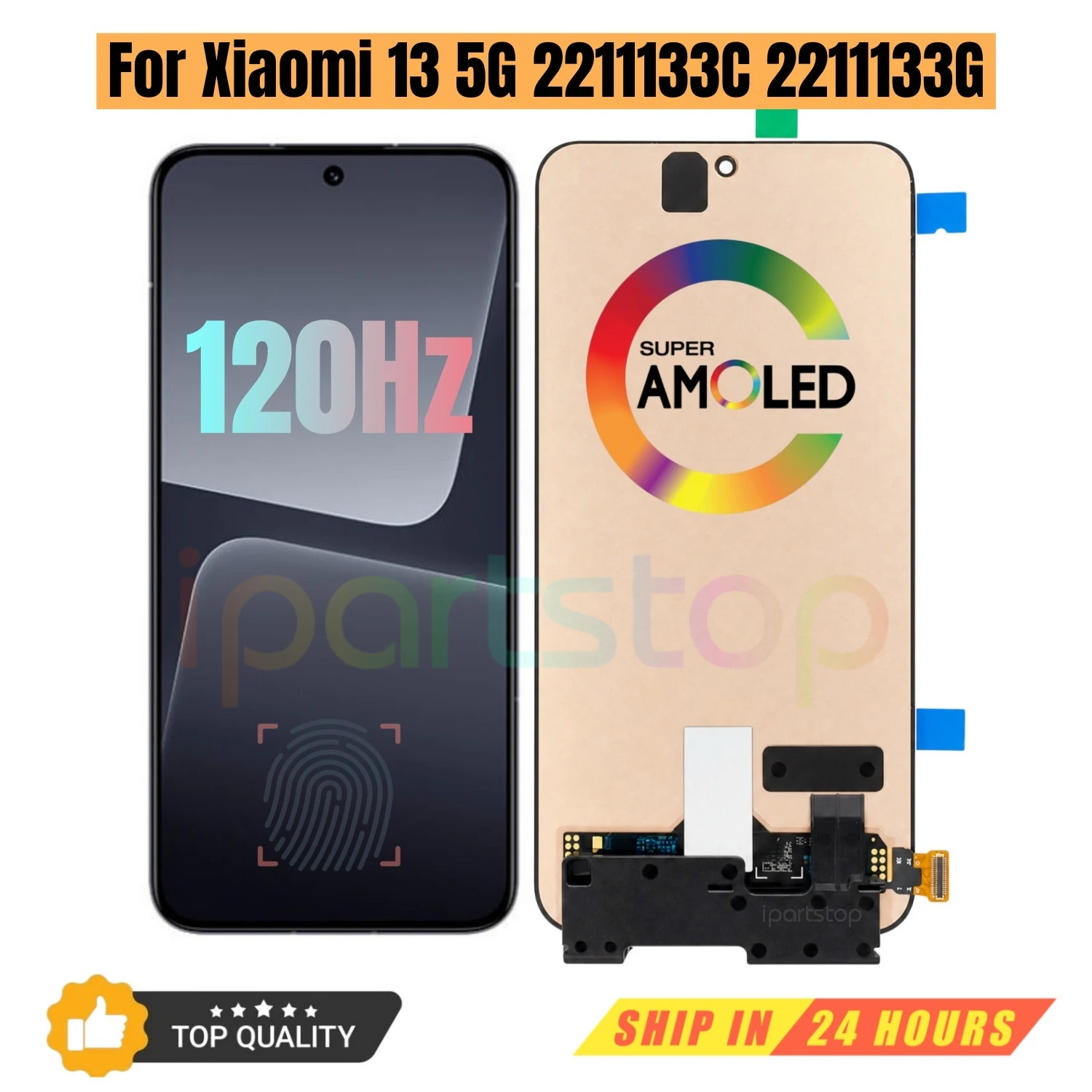 iParts Replacement New Display for Xiaomi 13 5G 2211133C 2211133G 120Hz AMOLED Touch Screen Digitizer Assembly OEM Tested