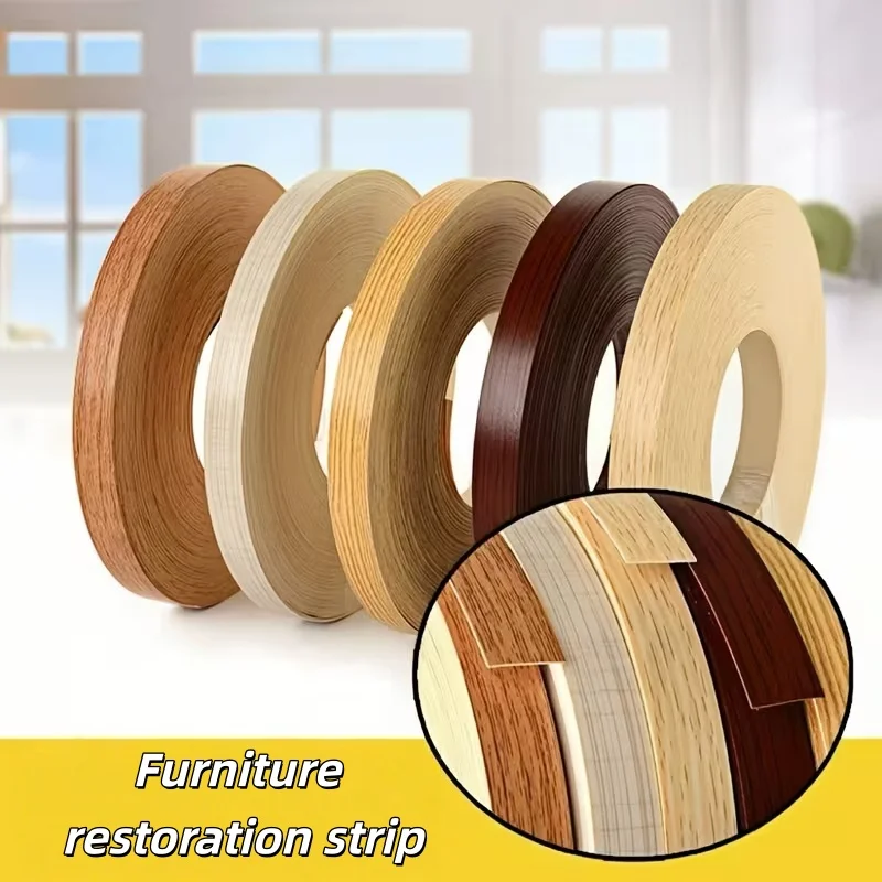 1roll 3/5m Self-Adhesive Edging Decorative Strip Wood Grain Texture Suitable for Cabinet Maintenance Furniture Edging Protector