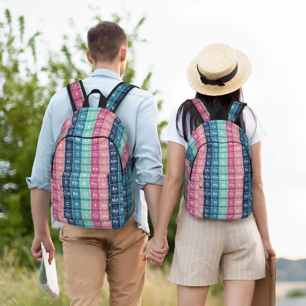 

Elements Of The Periodic Table Backpack Student Boys Girls BookBag Children School Bag Laptop Shoulder Bags for Men Women