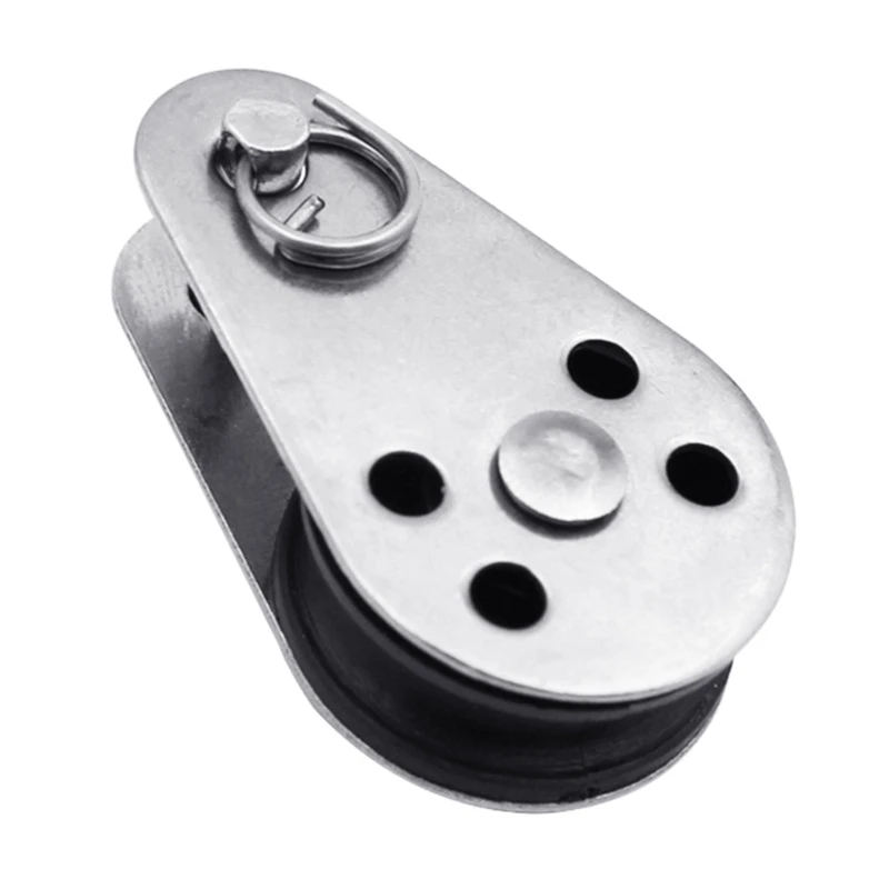 U55D 1/2/10Pcs Marine Grade Nylon And Nonrust Steel Pulley Marine Pulley For Flagpole And Sailboats Easy Installation
