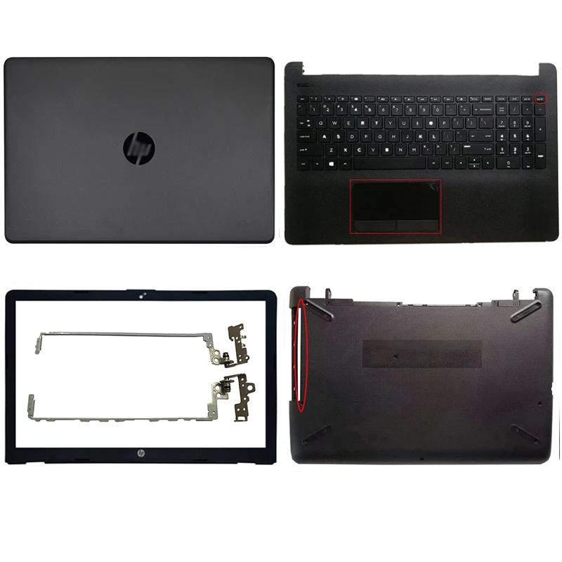 

NEW For HP 15-BW 15Z-BW 15-BS 15T-BS 250 G6 255 G6 924899-001 Laptop LCD Back Cover Front bezel Hinges Palmrest Bottom Case