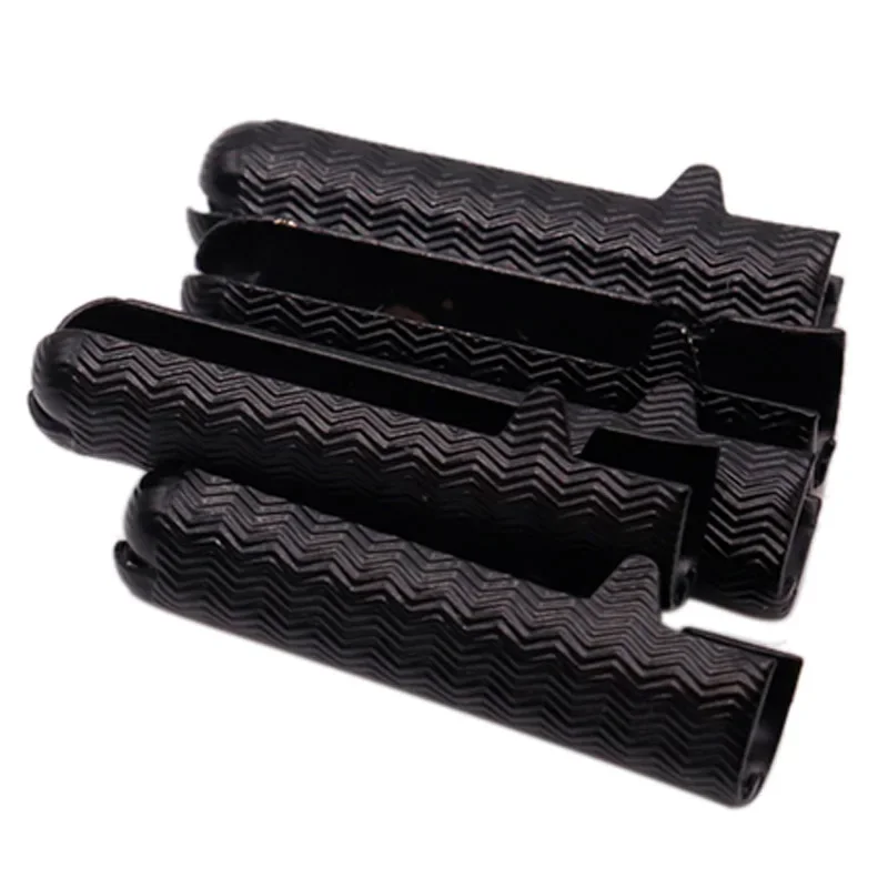 Weiou Laces 4pcs/set New Ropes End 4*22mm Gun Black Spiral Pattern Metal Shoelace Aglets The Durable Tips of Laces Wholesale