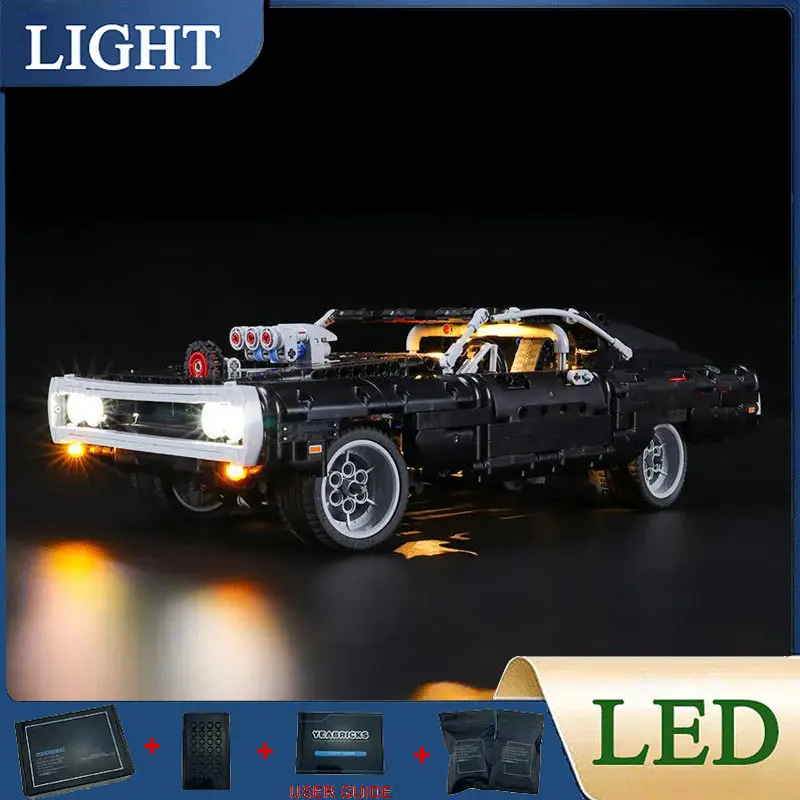 

DIY LED Light Kit For LEGO 42111 Dom's Dodge Charger (Only LED Light,Without Blocks Model)