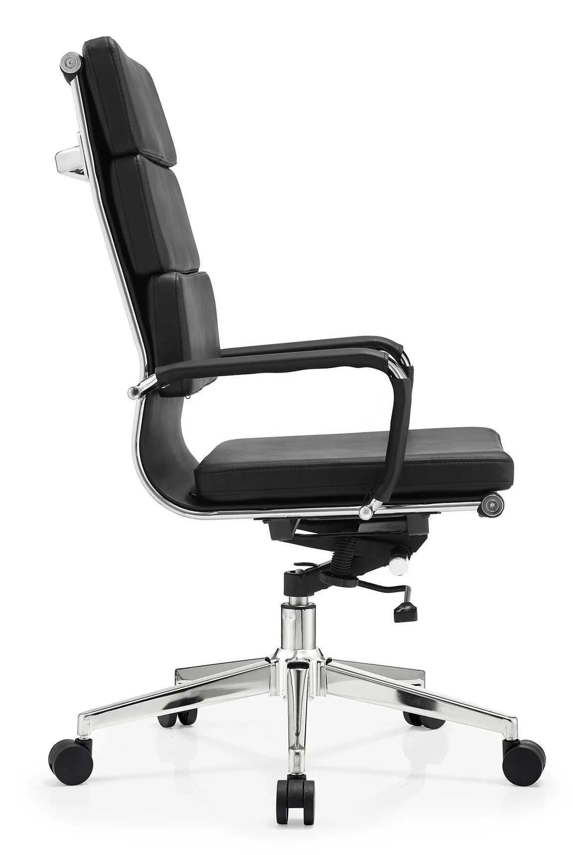 Modern High Back padded faux Leather Executive Office Chair black color