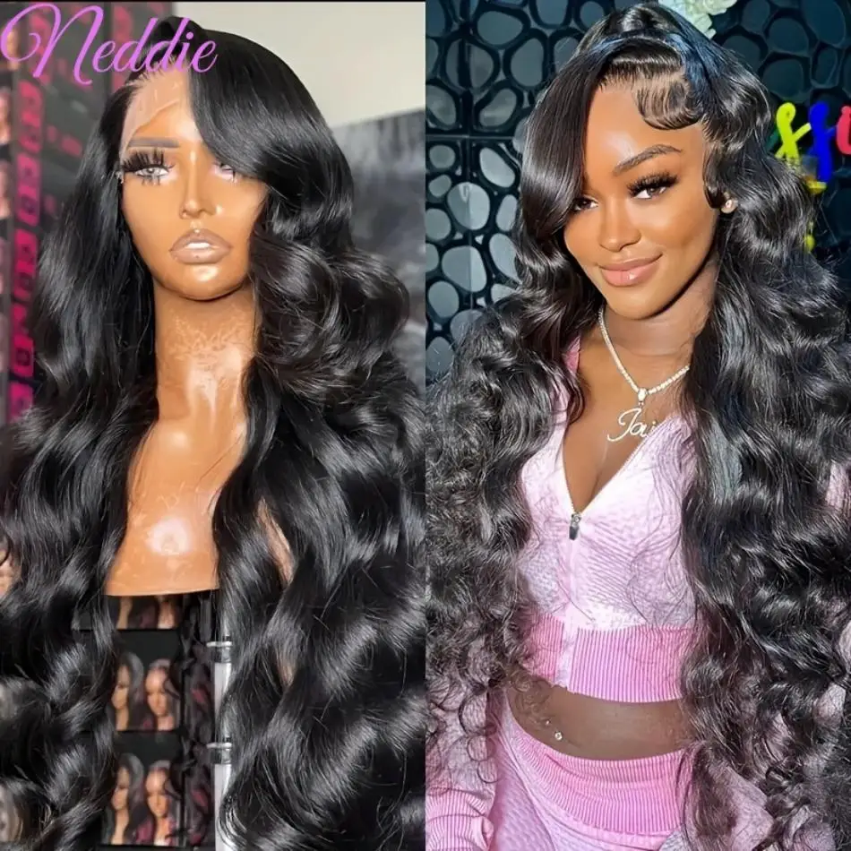 13x6 HD Lace Frontal Wig Ludzkie włosy Body Wave Choice 30 40 cali 100% naturalne wstępnie oskubane brazylijskie peruki dla kobiet Full End