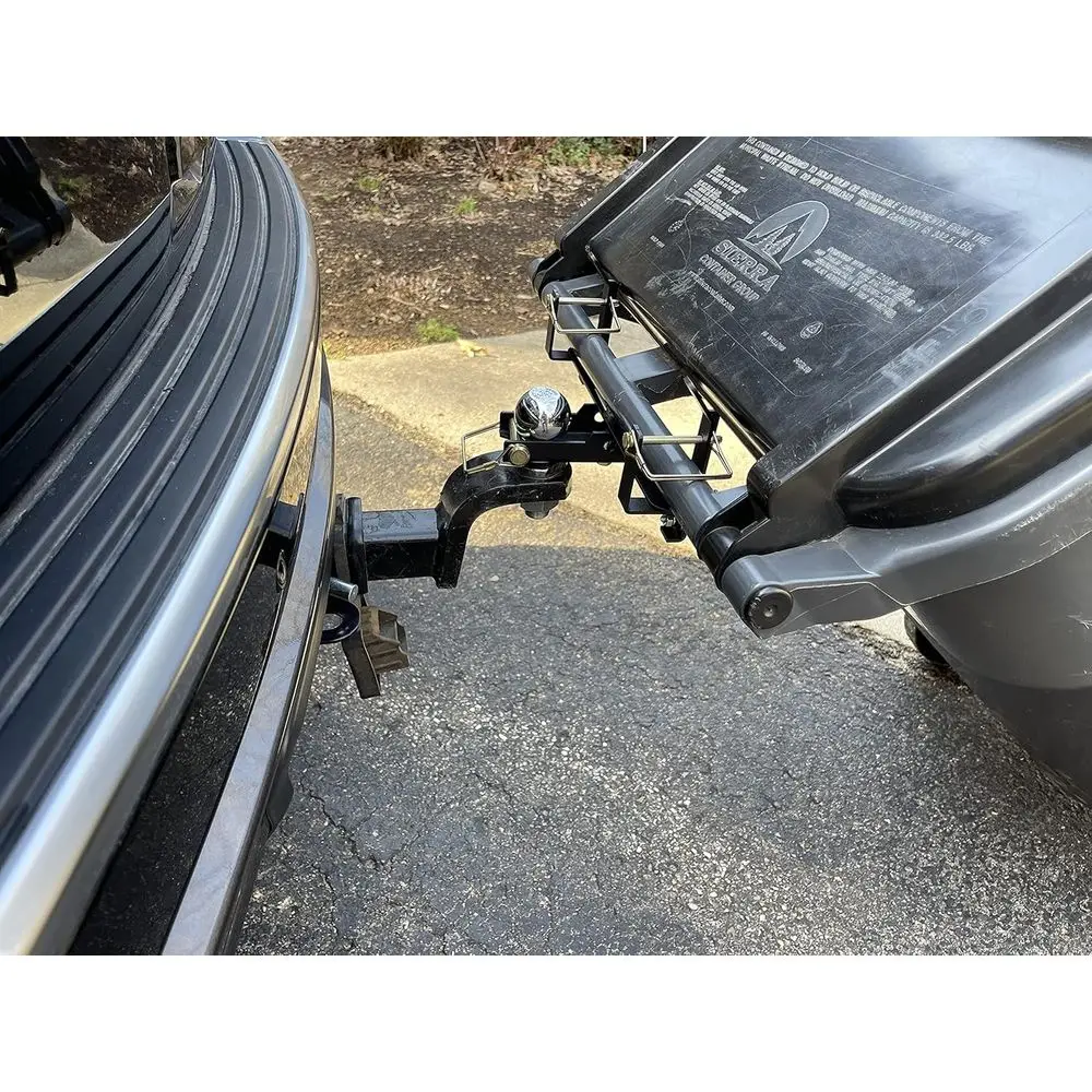 

Premium Single Can Ball Mounted Garbage Hauling Hitch