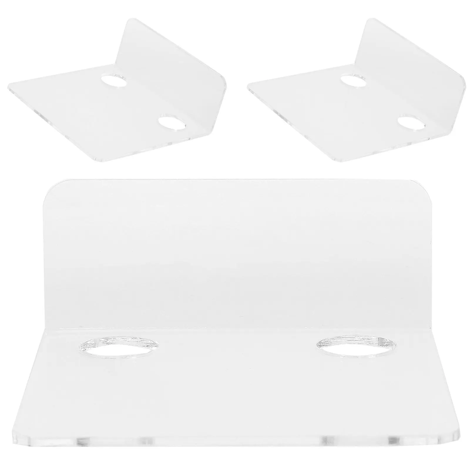 3Pcs Acrylic Small Wall Shelf Baby Monitor Storage Rack Speaker Security Camera Wall Mount Holder Speaker Float Shelf