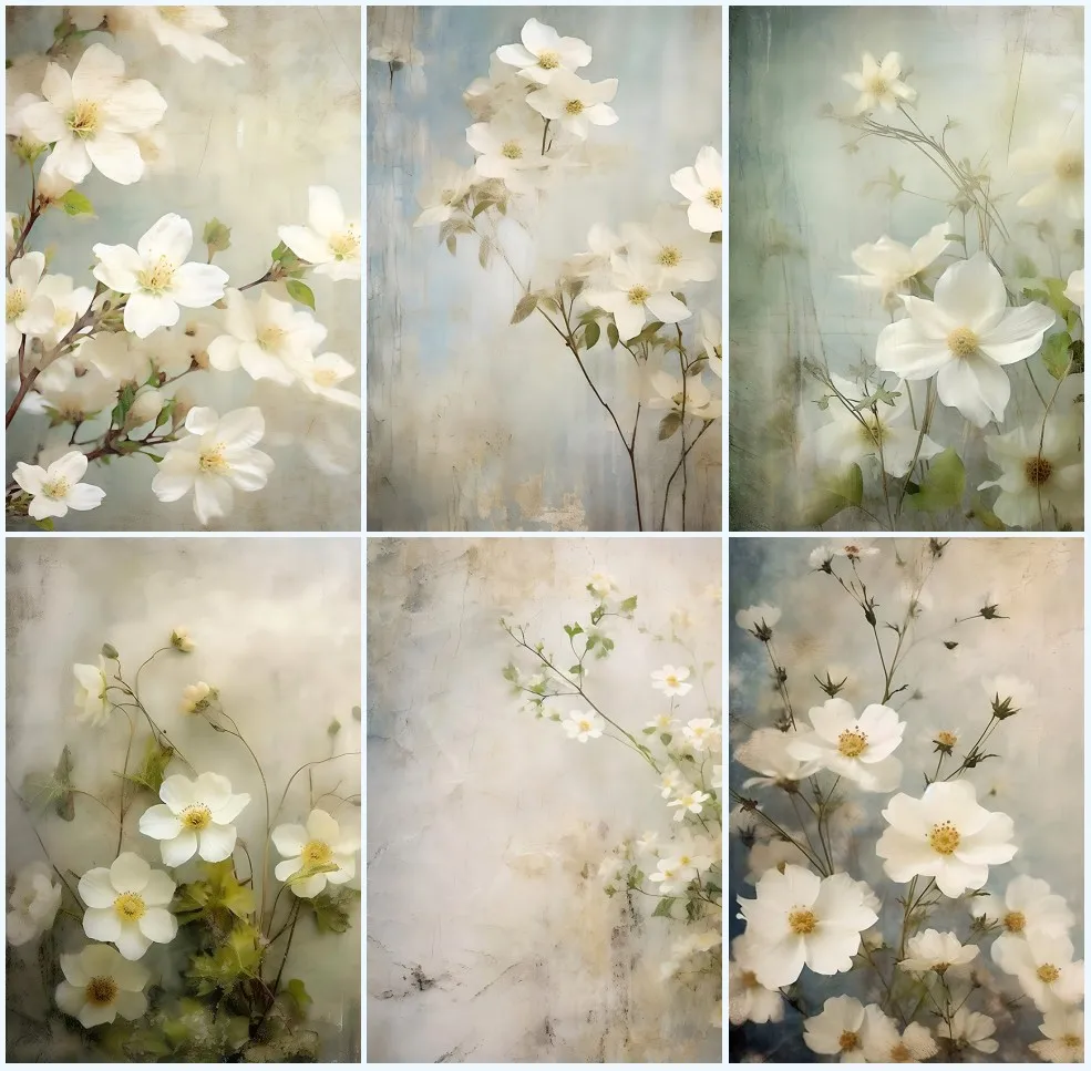 

Avezano Photography Backdrops Spring Abstract Flowers Vintage Wall Wedding Pregnancy Art Portrait Photos Background Photo Studio