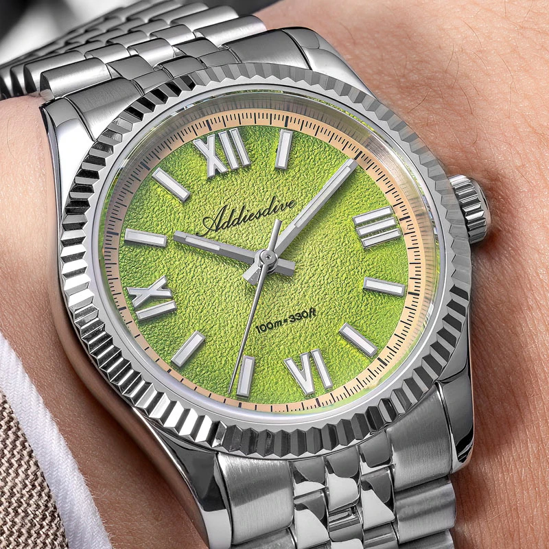 ADDIESDIVE Men's Watch 36mm Fashion Summer Fruit Dial Sapphire VH31 Quartz Watches Luminous Waterproof WristWatch New AD2535