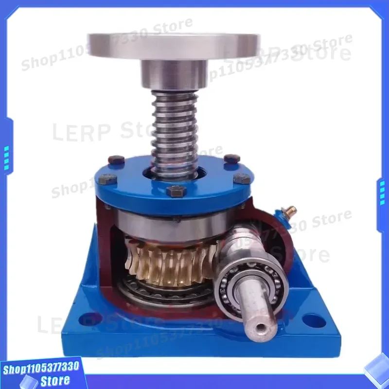 Heavy Duty Cast Iron Worm Gear Screw Jack with Stainless Steel Ball Screw Manual Handwheel and Electric Motor for Industrial