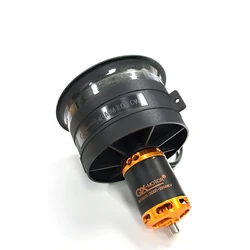 QX-Motor 64mm EDF 12Blade Ducted Fan CW CCW with QF2822 Brushless Motor 2100KV 2300KV 3300KV 4300KV For RC Airplane UAV Toy Part