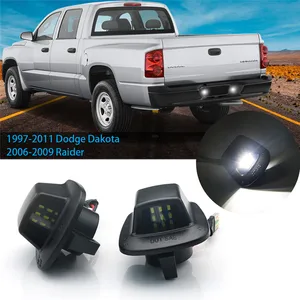 2 PCS/SET LED Die Light Lizenz-Lizenz-Lichtlampe kompatibel mit 1997-2011 Dodge Dakota Pickup 6000k Weiß Hauptverkäufe von Dakota Lantern - №6