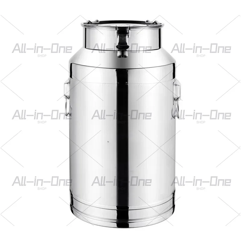 Food Grade 304 Stainless Steel Sealed Storage Tank, Milk Bucket and Oil Drum for Home & Kitchen Use