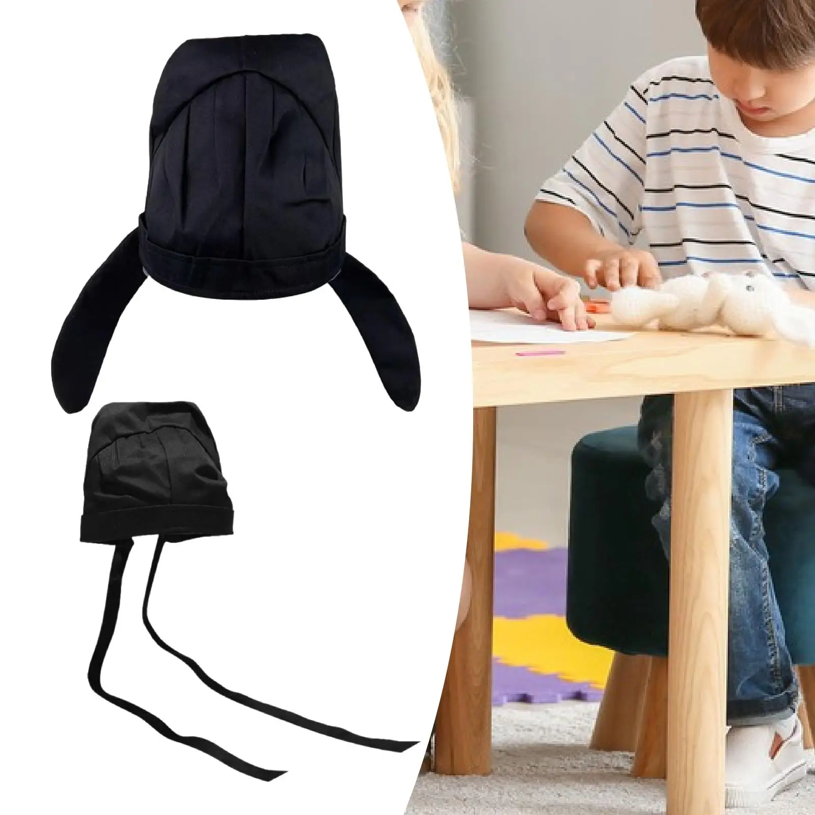 중국 전통 고대 학자 모자 댄스 소품 쇼 학자 모자 어린이