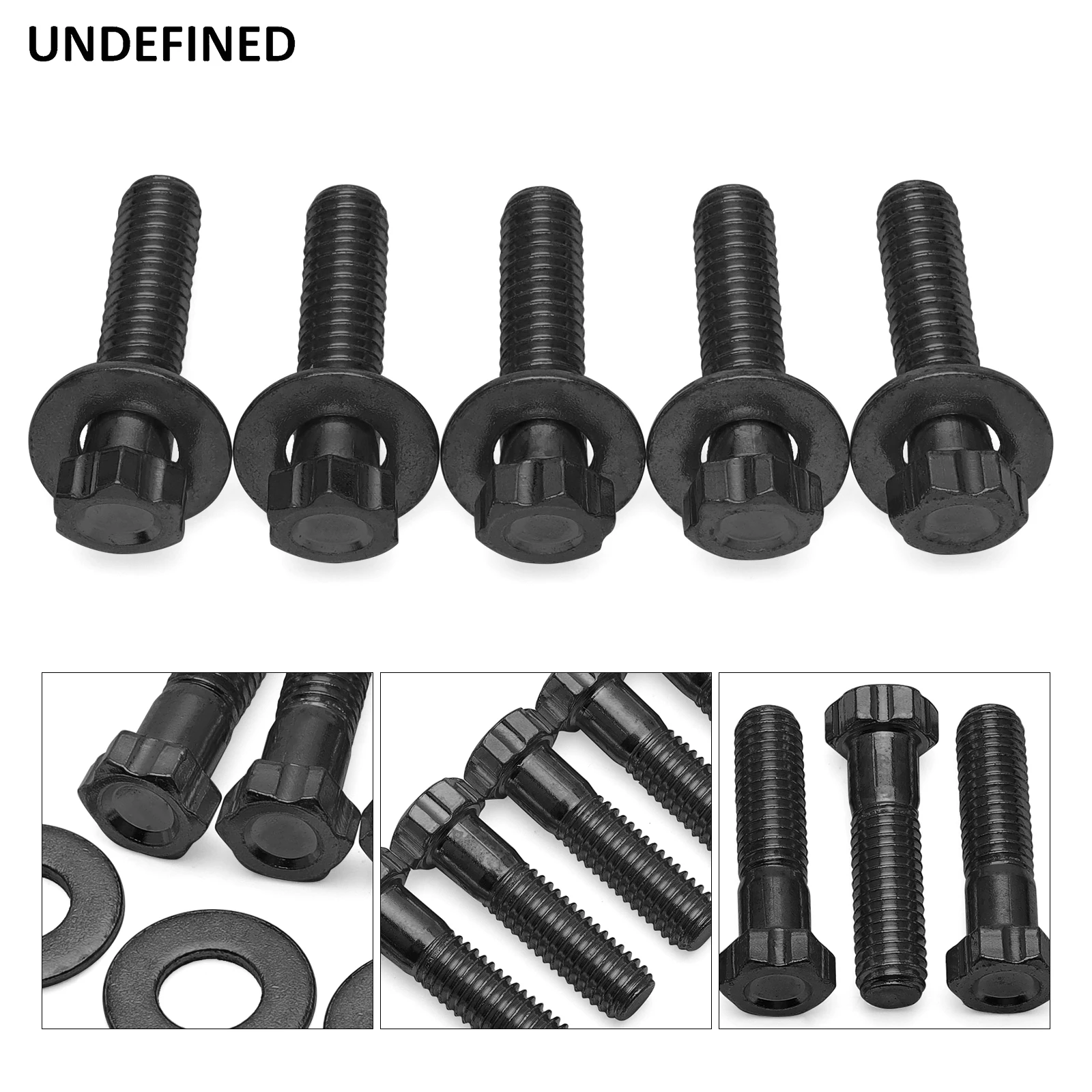 

7/16"-14 x 1-3/4" Sprocket Pulley Mounting Bolt Kit Accessories For Harley Harley Big Twin Road Glide 1998-2002 Fat Boy 1997-99