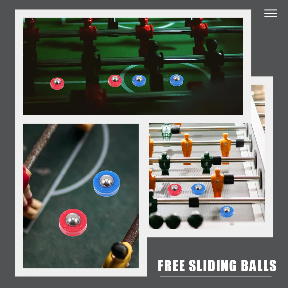 

16pcs Shuffleboard Table Accessories Sand Hockey Plastic Durable Steel Mini Game Beads for Family Friends Gift