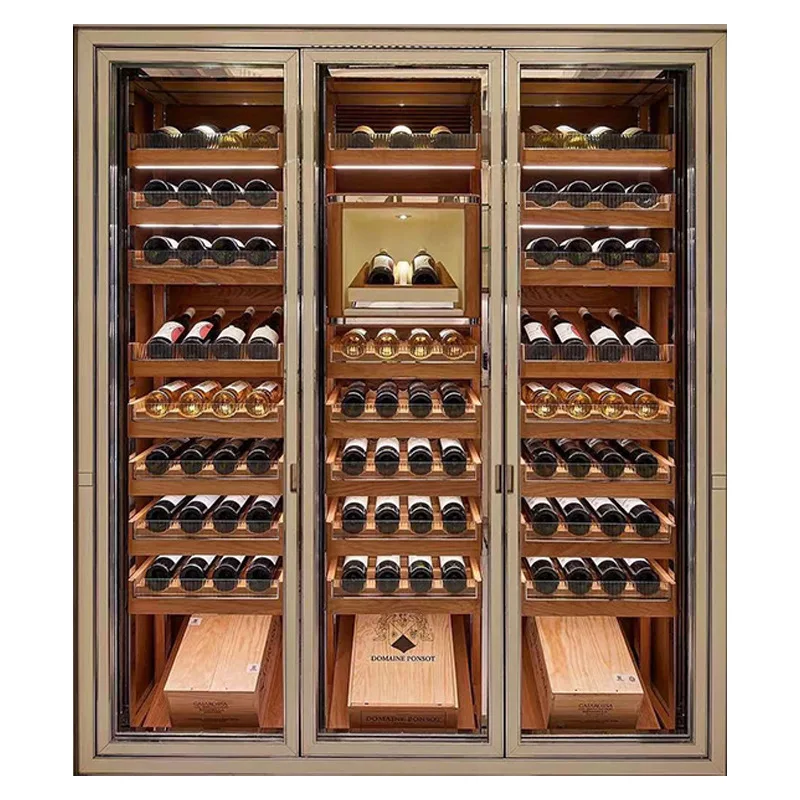 

Commercial, wine cabinet, constant temperature, constant humidity, stainless steel, metal, display, restaurant