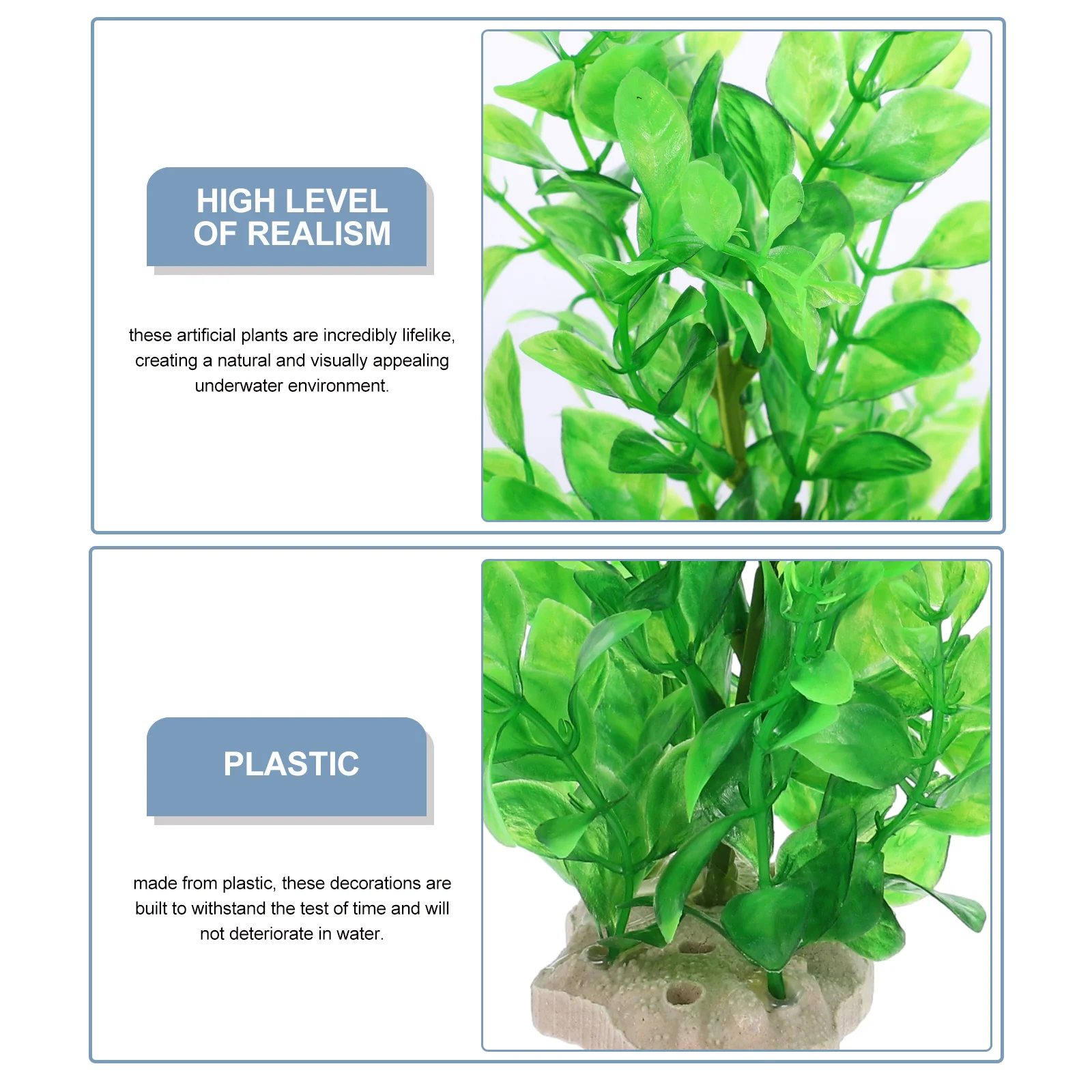 

Simulation Realistic Fish Tank Plant Decor Artificial Aquatic Plants For Aquarium Water Grass Small Decorations Plastic Fish