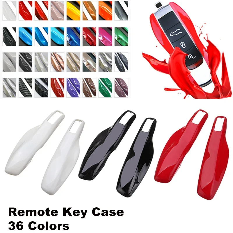 Car Smart Remote Key Case Fob Key Covers Shell For Porsche Panamera Spyder Carrera Macan Boxster Cayman Cayenne 911 970 981 991