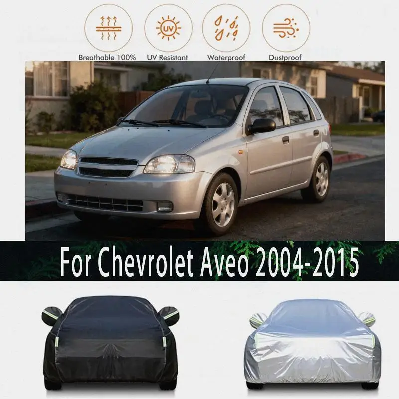 

For Protection Waterproof Car Cover Snow Cover Sunshade Dustproof Exterior Accessories for Chevrolet Aveo 2004 2015 Car Covers