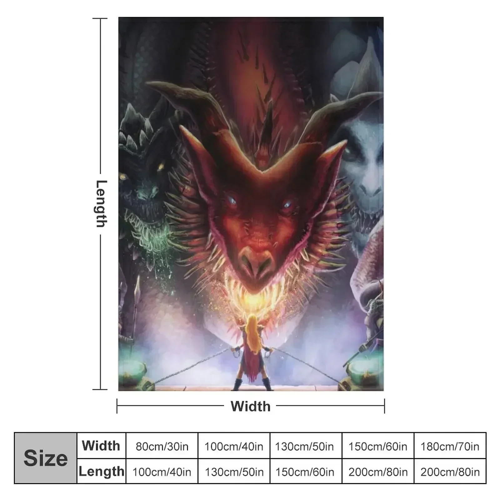 New Tiamat Throw Blanket Vintage heavy to sleep Custom Blankets