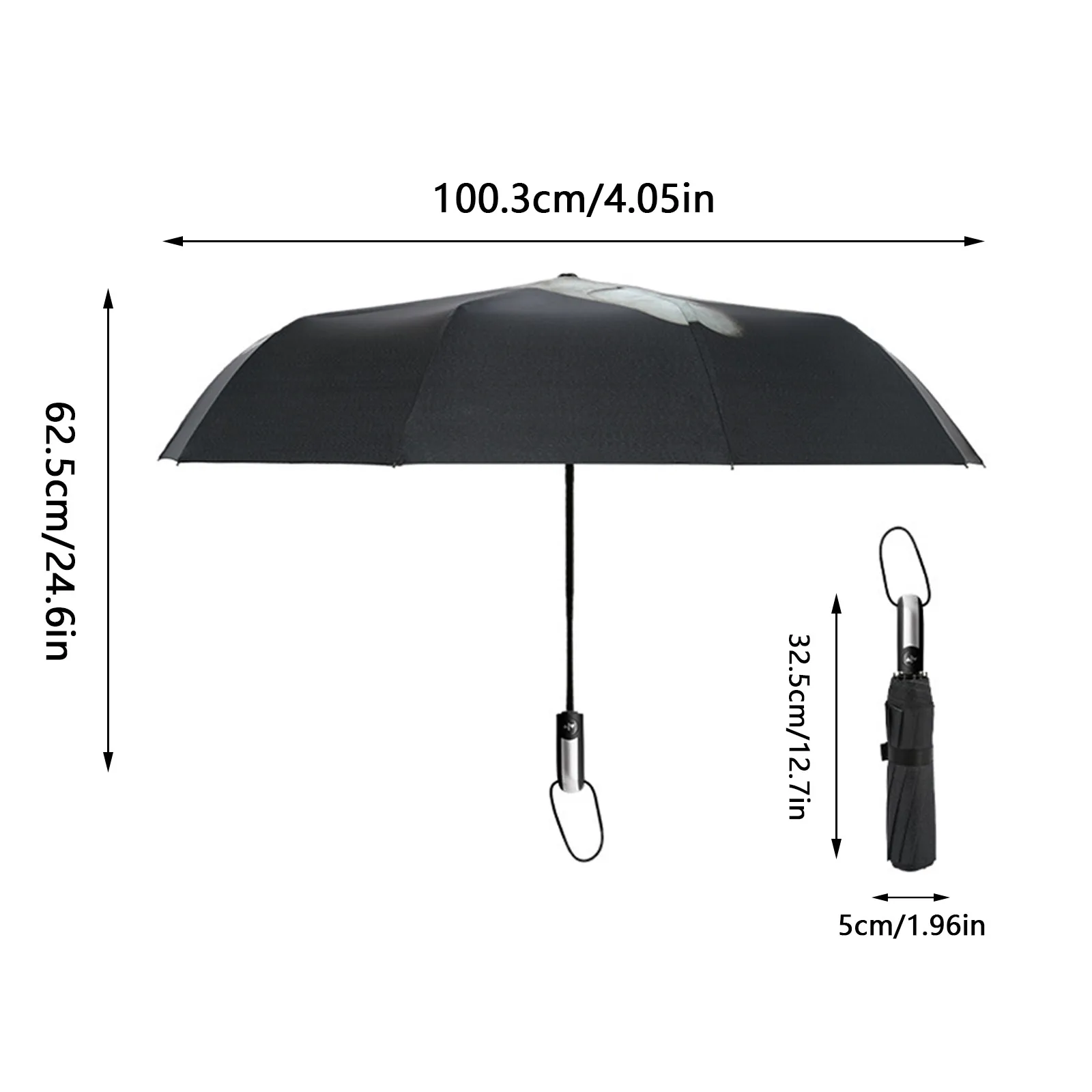 Folding Umbrella With Middle Finger Raised Fully Automatic Personalized Funny International Gesture Contempt For Your Umbrella