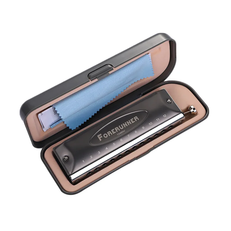 Harmonica Music Instruments Key of C 12 Holes 48 Tones Chromatic Instrumentos Musicales Chromatic Competitive 1248NV