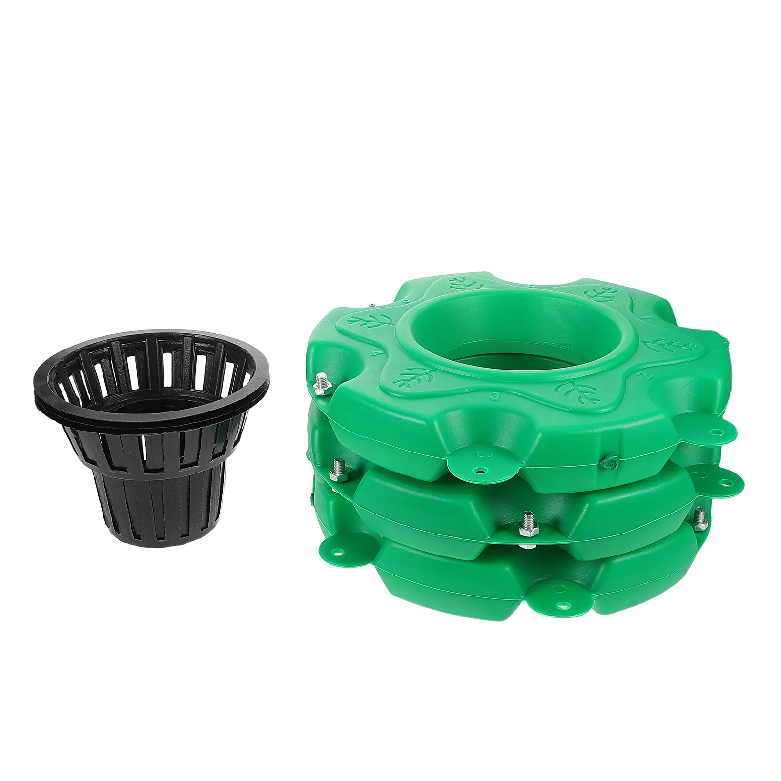 

6pcs Ecological Modular Design For Pond Lake Water Garden Greening Floating Island For Pond Planters Hydroponic Floating Island