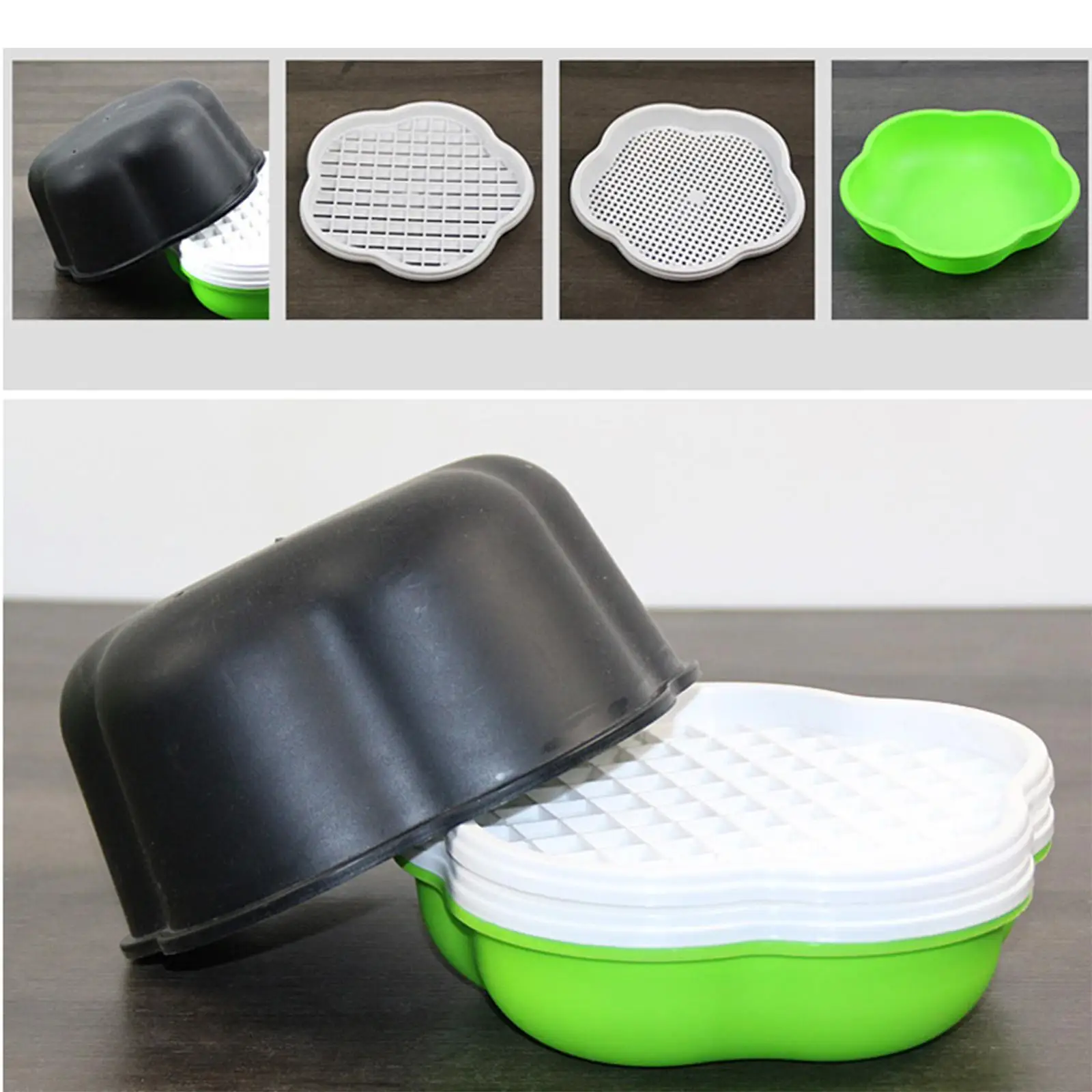 Seed Sprouter Tray Hydroponic Cat Grass Box Versatile Seed Germination Propagation Tray for Greenhouse Office Wheat Home Garden