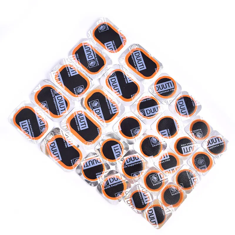 【F】30pcs Mixed Size Tire Patches Quick Drying Without Glue Inner Tire Repair Patch