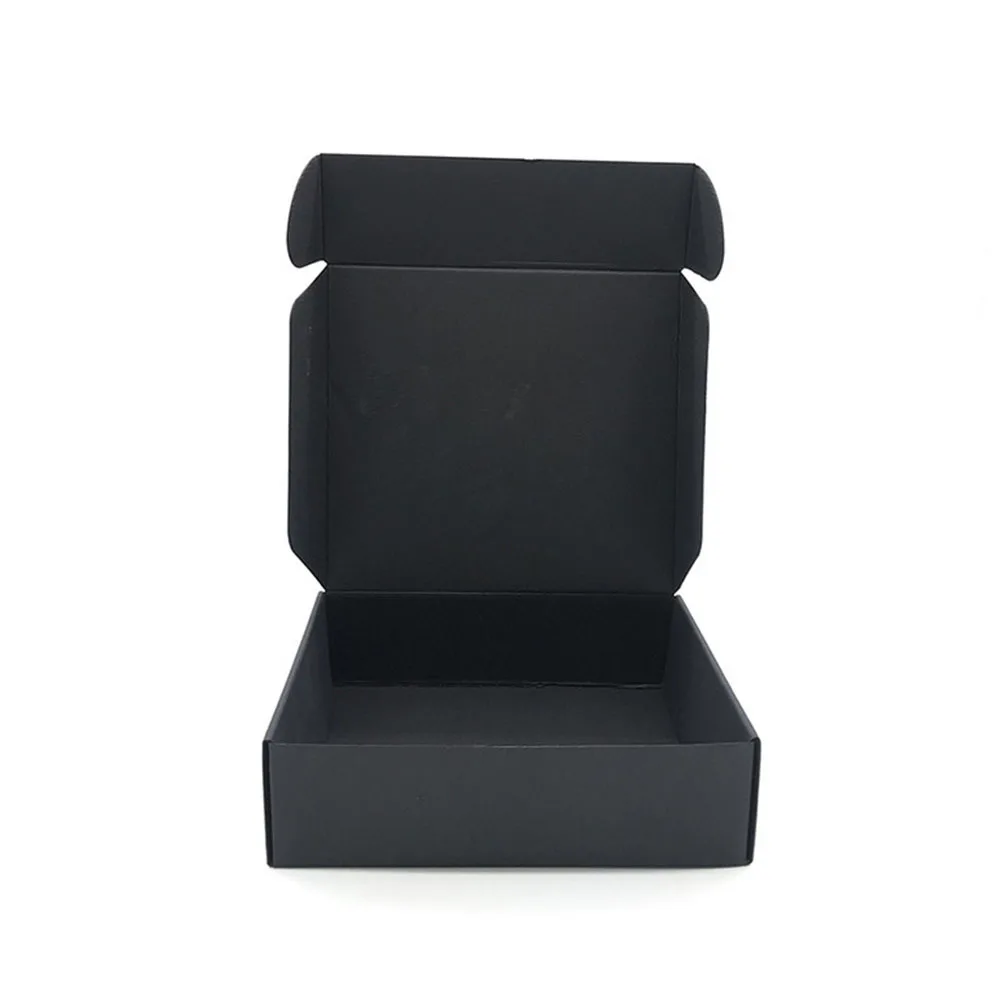 24Pcs Black Craft Boxes Lightweight Easy Carry Storage Moving Packing Set Storage Boxes Set Black Cases