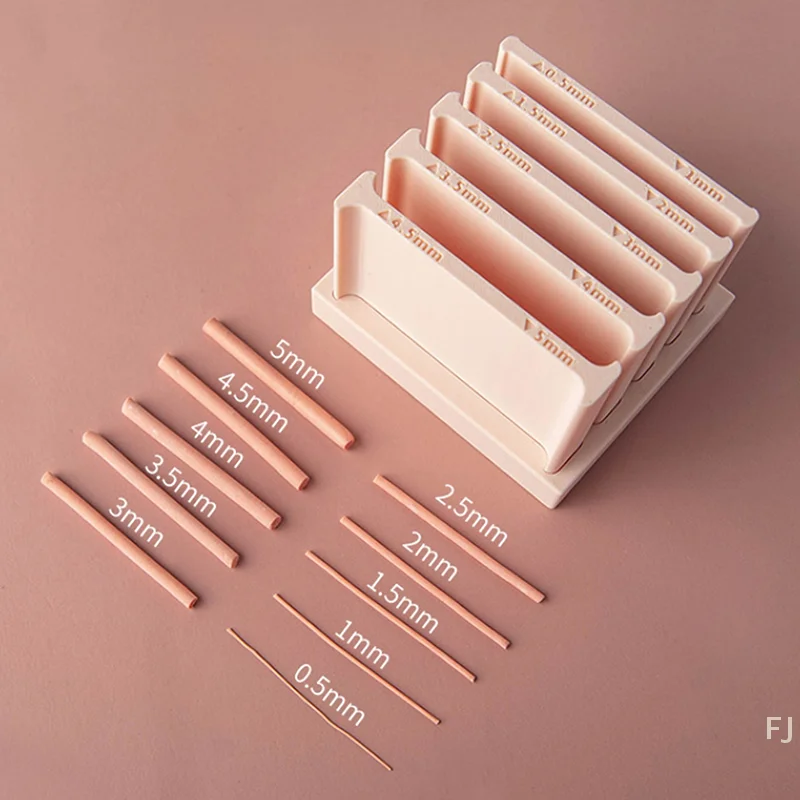 [YU] 0,5–5 mm weiche Tonstreifen-Rollformen, DIY handgerollter Tonstreifen, gewebte Ohrringe, Armbänder, Anhänger, Herstellung von Polymer-Ton-Werkzeugen