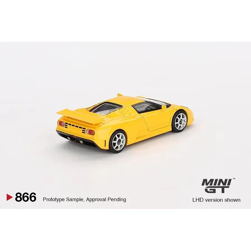 Minigt em estoque 866 1:64 eb110 super esporte giallo diecast diorama modelo coleção brinquedos em miniatura