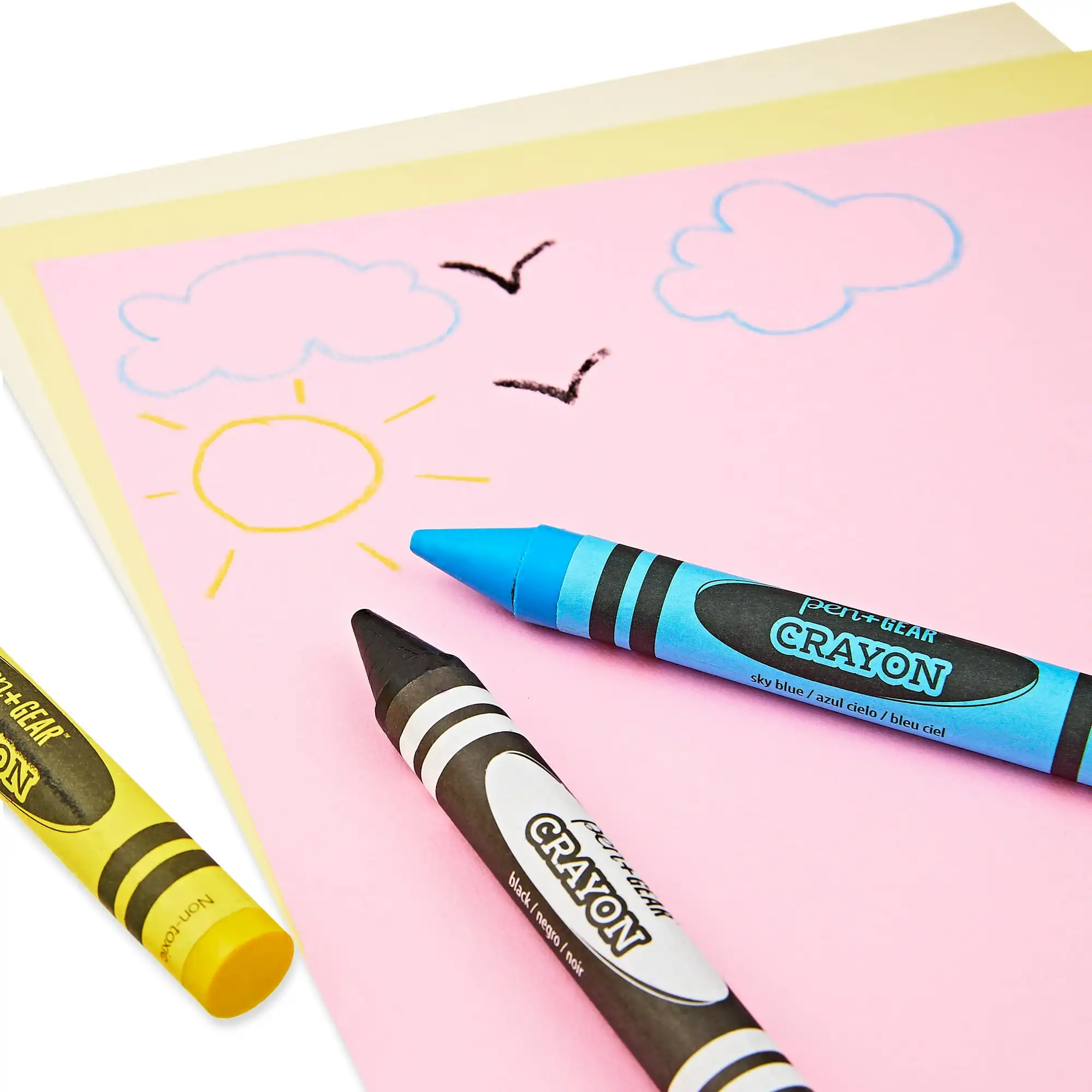 

(13 pack) Pen+Gear 8Count Jumbo Crayons Packed In Color Paper Box