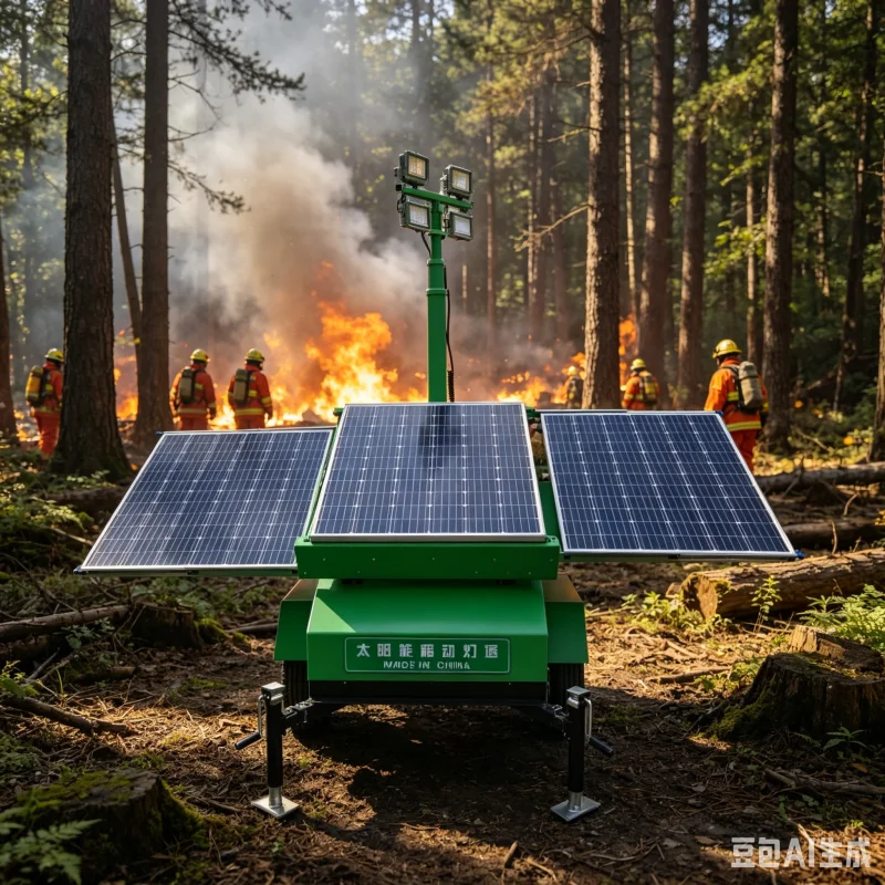 Disaster Mitigation Towable Light Tower With High Mast Hydraulic Lifting For Critical Emergency Response Teams