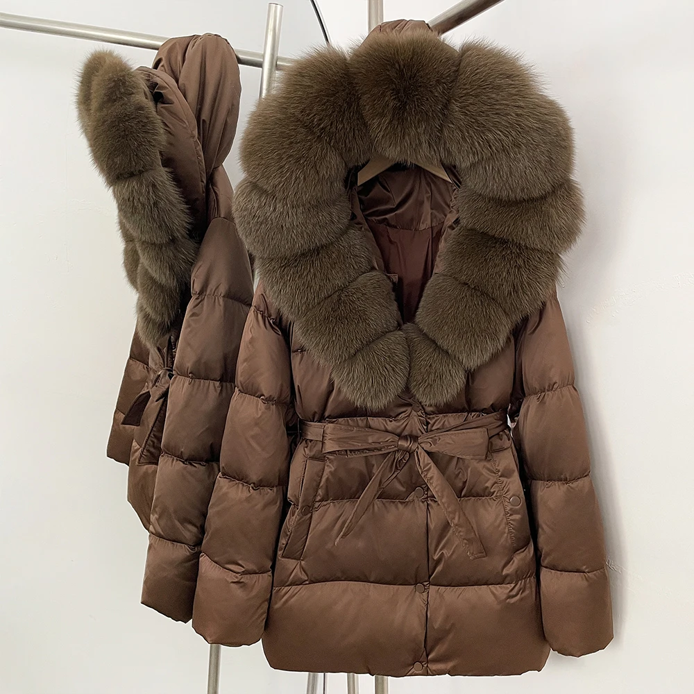 Chaqueta de plumón de pato para mujer, abrigos y Parkas de plumas, ropa de mujer, tendencia 2025, nuevo en abrigos y chaquetas, chaqueta de manga larga para mujer