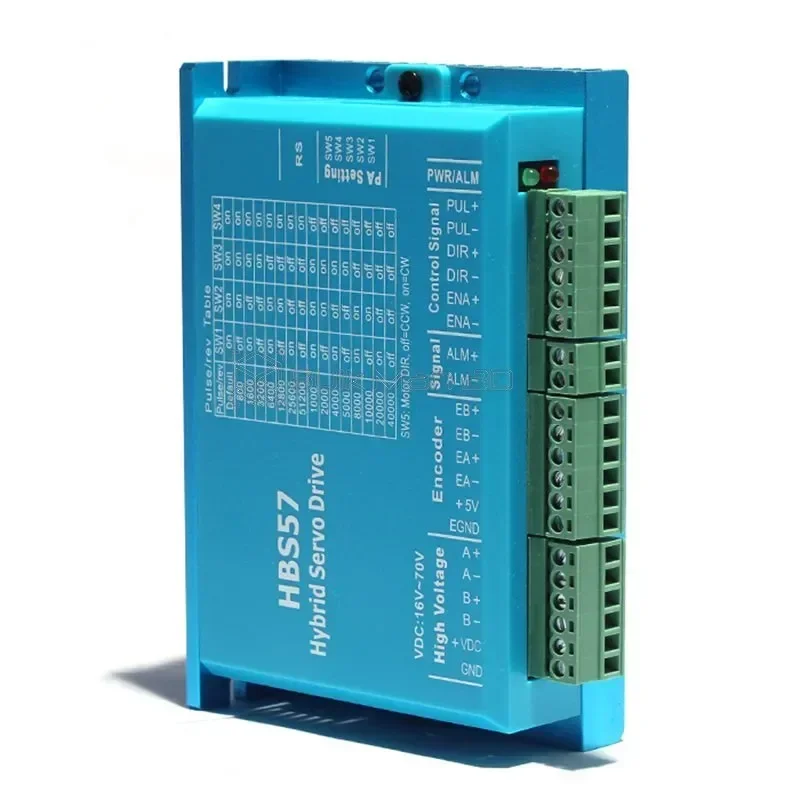 2.2N สเต็ปเปอร์มอเตอร์แบบมีลูปปิดพร้อมไดรเวอร์มอเตอร์สเต็ปเปอร์ HBS57ขั้วต่อสายเคเบิลซีเอ็นซีสำหรับเราเตอร์และเครื่องพิมพ์3D