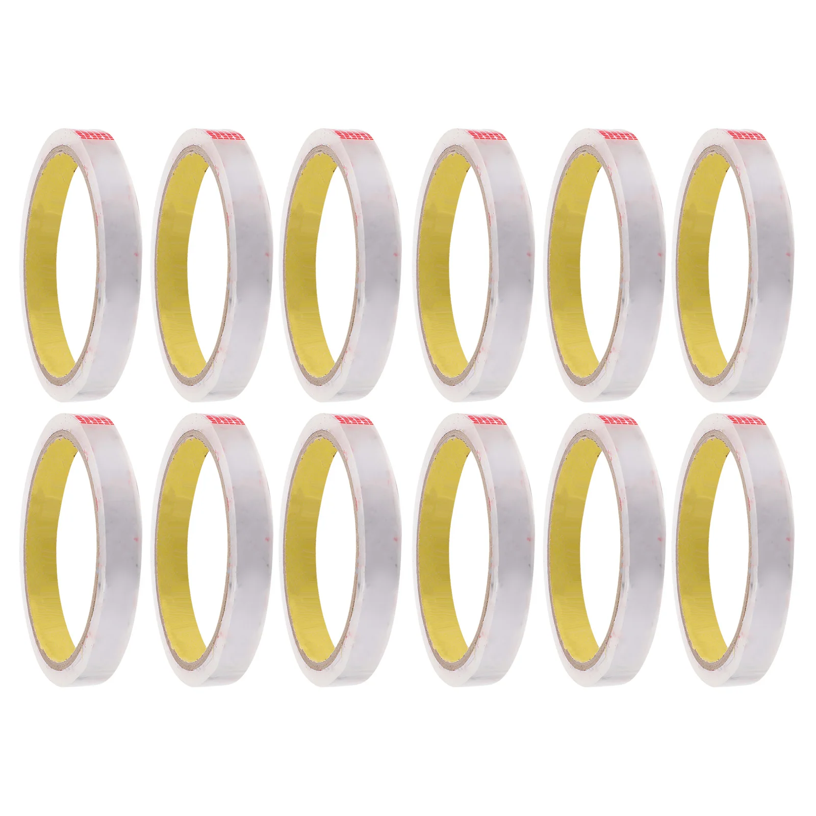 

12pcs 1.2cm Colored Sealing Tapes Supermarket Packing Tying Strong Adhesion Material Wear Resistance Corrosion