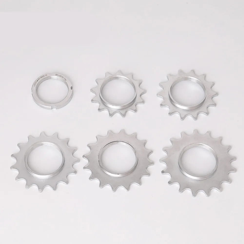 Bicycle Sprocket Fixed Gear Speed Cog Lock Ring 13T/14T/18T Track Bike Freewheel Cogs Hub Locking Cycling Accessories