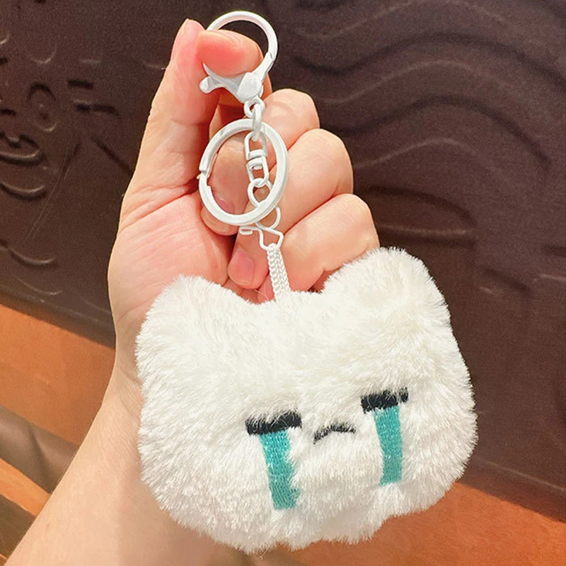 Kawali Bunny Doll Plush Couple Squeak Keychain Key Ring Pendant Backpack Decoration Bag Accessories Kids Toys Gift For Girls