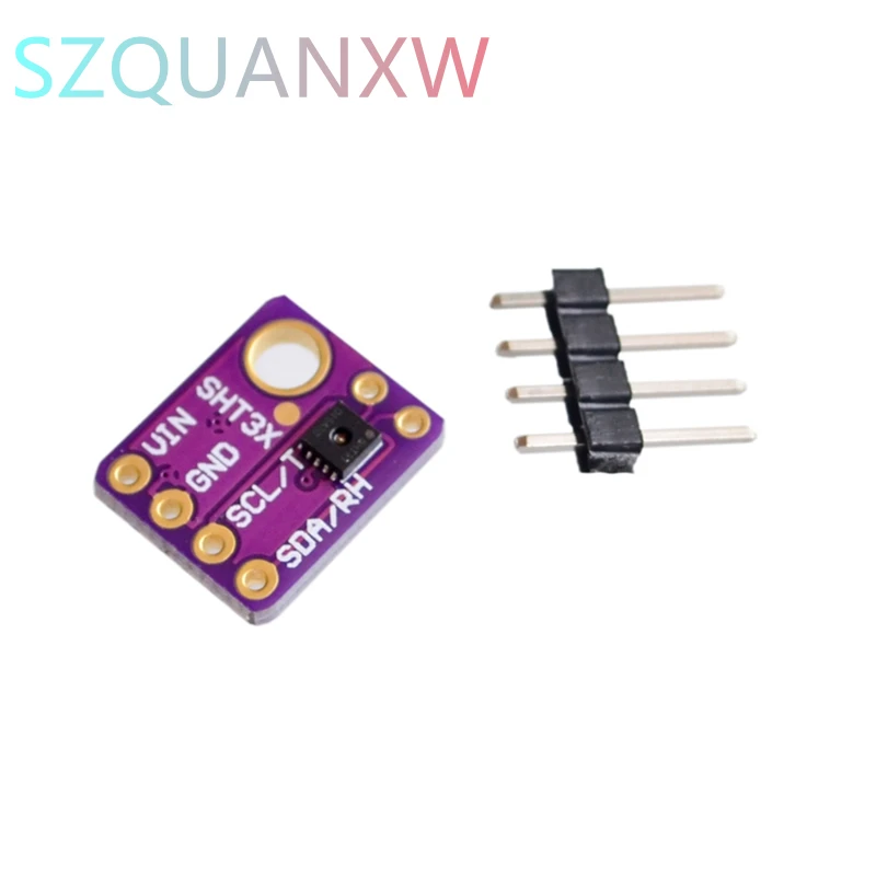 SHT31 Temperature SHT31-D Humidity Sensor Module Microcontroller IIC I2C Breakout Weather 3V 5V Compliant For Arduino