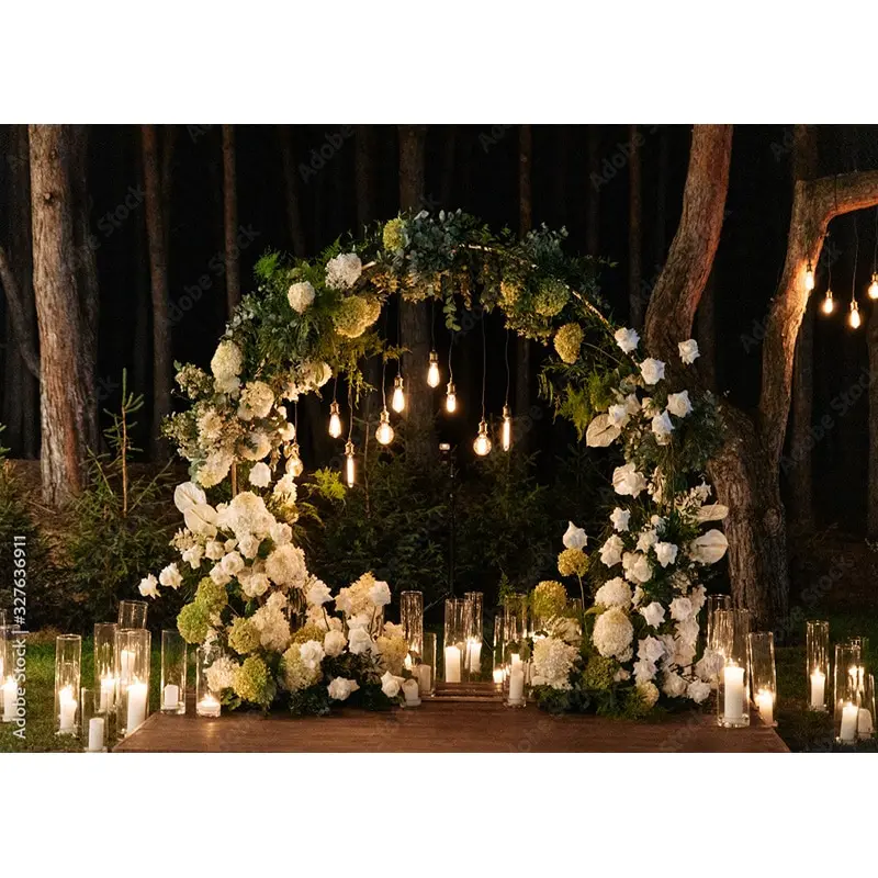 خلفيات مخصصة للتصوير الفوتوغرافي لحفلات الزفاف ، قماش فني ، جدار زهرة ، رقص الغابات ، خلفية صور ، مستلزمات الاستوديو ،