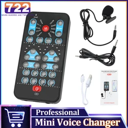 Voice Changer Device Multi Languages Karaoke Function Beautifying Universal Portable Sound Changer Card Fine Tuning for Live